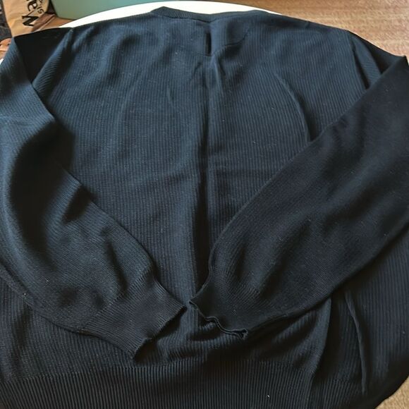 Men’s navy blue Callaway sport golf v-neck cotton sweater large - Picture 4 of 4